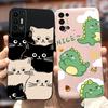 For Tecno Pova 2 Case LE7 LE7n Cute Dinosaur Cartoon Cover Soft Silicone Phone Case For Tecno Pova 2 Pova2 Back Cover 6.9'' Bags