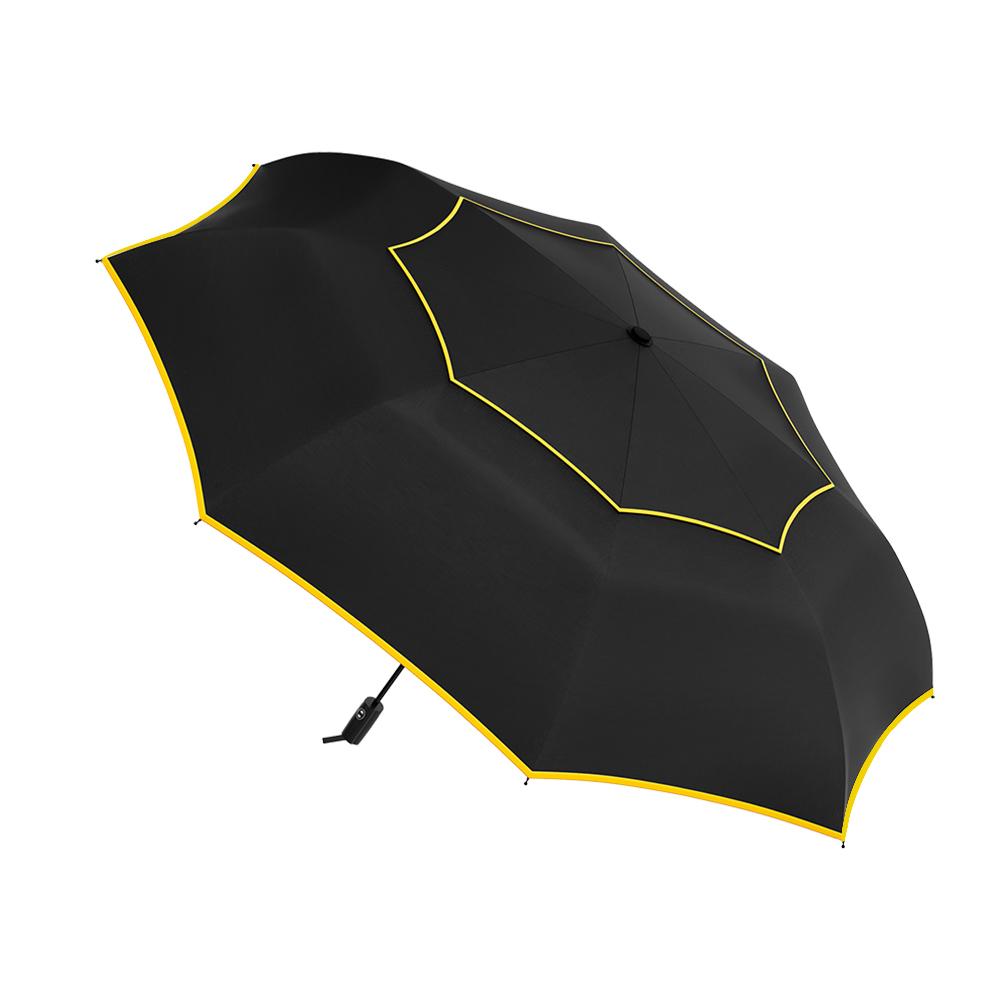 

Большой компактный ветрозащитный зонт для гольфа 62 дюйма, автоматические зонты UPF 50+ от дождя, портативный складной дорожный зонт metal-fiber composite&8K чёрный