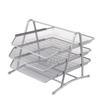 Wire Mesh Desktop Data Tray Metal Desk File Organize Stable Base Desktop Document Rack  Menu
