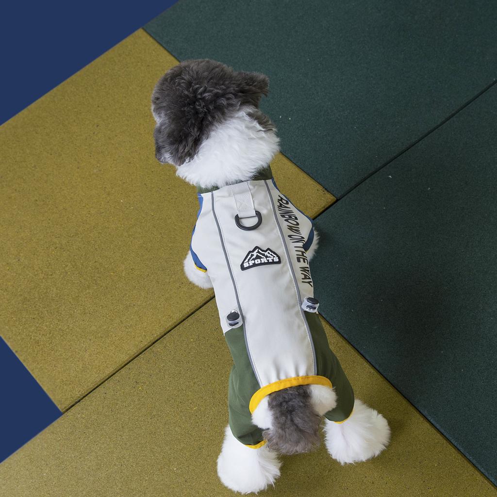 Winter Outdoor Reflective Four-Legged Dog Jacket Pet Cold Weather Apparel for Small Medium Dogs Cats Clothing