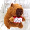 Capybara Plush Keychain: Cute Pull-out Toy & Internet Celebrity Pendant Charm