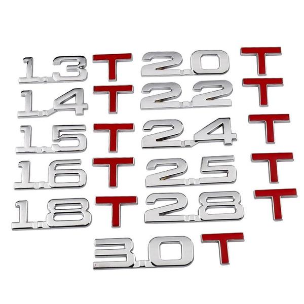 

1 шт. Автомобиль 3D Металл 1,3 Т 1,6 Т 1,8 Т 2,0 Т 2,8 Т 3,0 Т Логотип Стикер Эмблема Значок Наклейки для Автомобиля