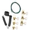 3?in?1 Guitar Tool Set Black Instrument Accessory with Gold Plated Machine Heads for Repairing