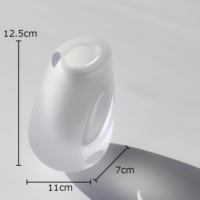 

Minimalism Frosting Glass Vase Flower Pots Desk Decoration Hydroponics Flowers Vases Floral Arrangement Room Aesthetic Decor