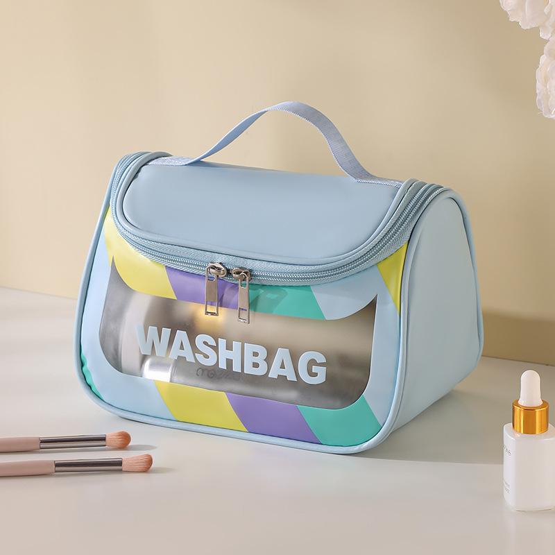 

Women PVC Waterproof Cosmetic Bags Travel Storage Bag Toiletry Organizer Portable Transparent Makeup Bag Female Shower Wash Bag