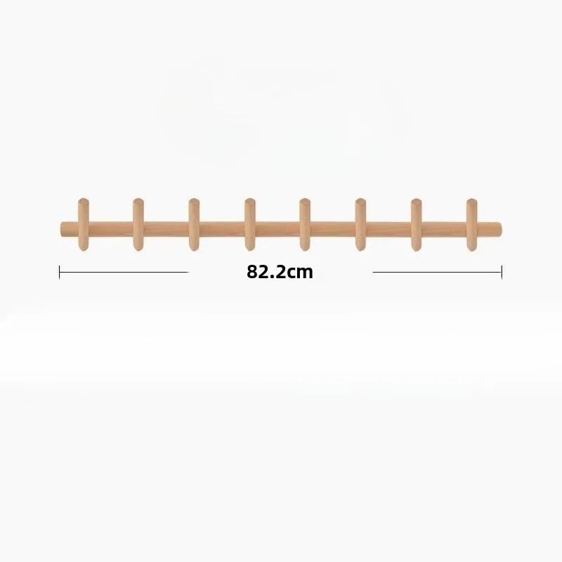 Solid Wood Living Room Entrance Wall Clothes Hanger Multifunctional Wall Clothes Hanger Creative Luxury Clothing Storage Hook