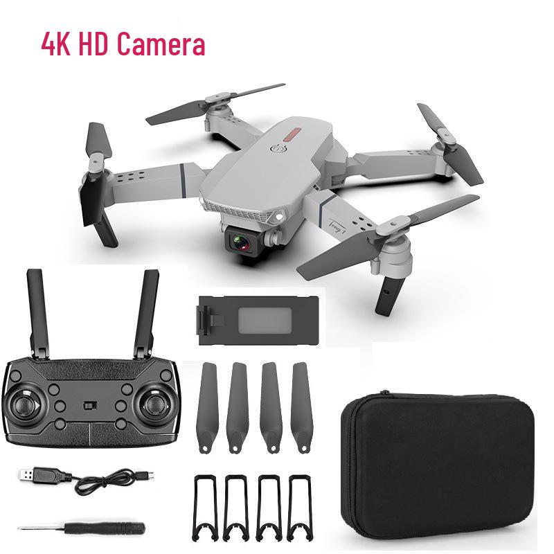 E88 Brushless Drone with Optical Flow, Obstacle Avoidance, Dual 4K Cameras, Aerial Photography, Four-Axis Control, and Remote Operation