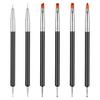 6PCS Double-Ended Nail Art Brush, Nail Dotting Tools, Liner Brushes for Nails Gel Polish, Liner, Drawing, Dotting and Detailing, Professional Nails