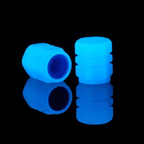 12Pcs Luminous Tire Valve Stem Caps Mini Size Universal Easy Installation Fluorescent Glowing
