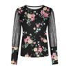 Women Puff Sleeve Tops  Crewneck Sequin Casual Blouse Slim Comfy Bottomed Shirts Flexible  Pullover