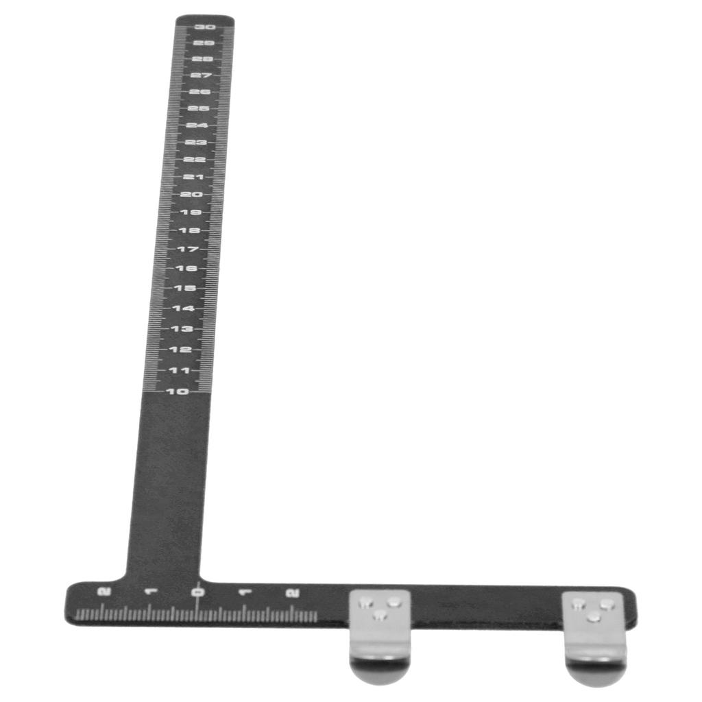 Adjustment Bow L Shape Chord Distance Ruler Aluminum Alloy Measuring Tool
