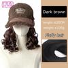 WTB Synthetic Hat Short Curly Hair Wig Integrated Women's Fashion Age-reducing Autumn and Winter Warm Baseball Hat Wig