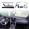 11 buc Fibra de Carbon Console Auto Bord Central Cover Autocolante Ornamentale pentru Honda Civic Sedan 2016-2020 Decaluri Adezive Decorative