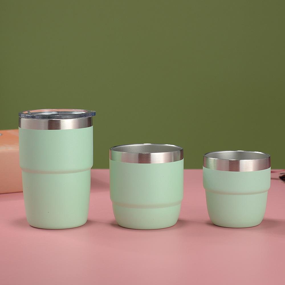 Cross-border 4oz Mini Rambler: Double-layer 304 Stainless Steel Vacuum Insulated Coffee Cup, Hot & Cold