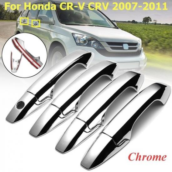 Chrome Car Side Door Handle Cover Trim For 2007-2011 Honda CR-V CRV Accessories