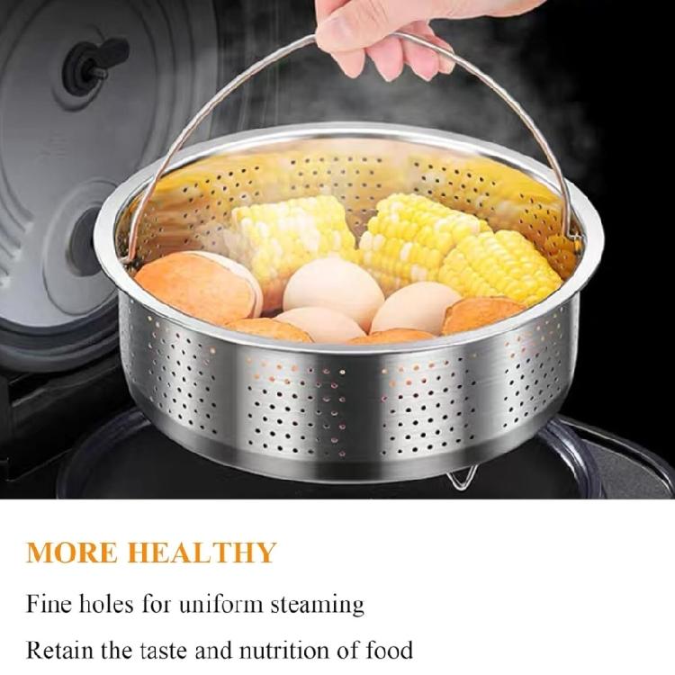 Stainless Steel Steamer Basket for Metal Steamer Insert Steaming Rack with Handle Vegetables Fruit Colander Strainer
