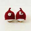 Unisex Baby Knit Wool Hat - Red, Warm, Windproof, with Ear Protection for Autumn & Winter