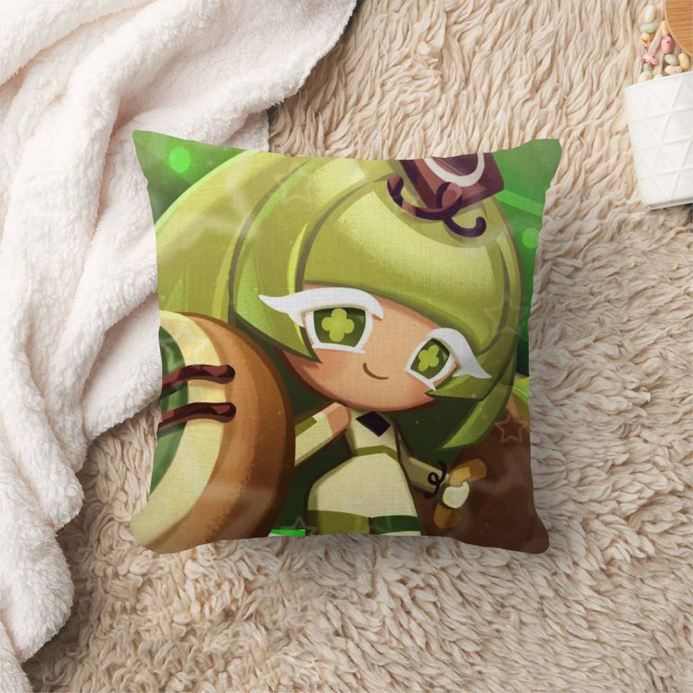 Cookie Run Kingdom Cushion Cover Car Throw Pillow Case For Sofa Car Christmas Gift Xcm Xcm