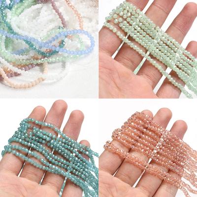 Sortierte Glasperlen Kundenspezifisches Accessoire Künstliche Facettenperlen Zubehör Trendige Glasperlen für stilvolles Schmuckhandwerk