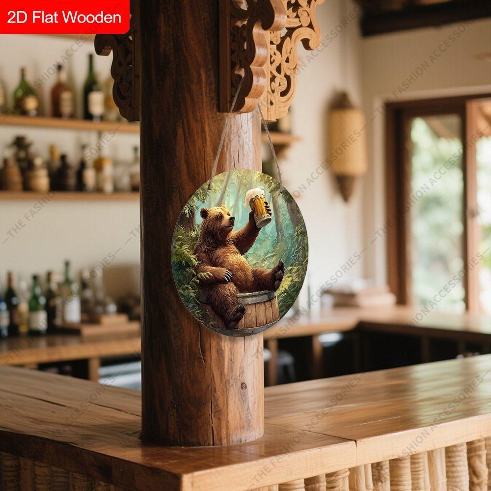 2D Flat Wooden Hanging Decorative Signs, Family Wall or Door Decoration, Garden Decoration, Housewarming Gifts for Friends