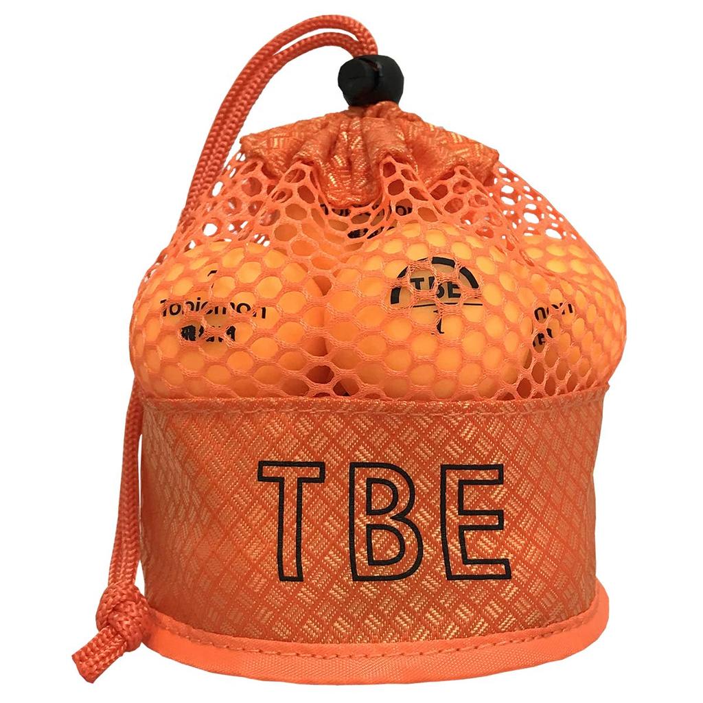 FST Limited Edition TOBIEMON Fluoreszierendes Mattes Golfset mit Original-Netz-Matt-Orange Hochsichtbarkeitsbällen, R&A-zugelassen, 2-teilig 12, Tasche,