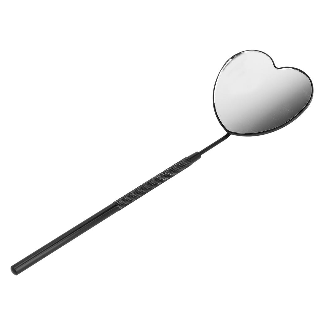 Heart Shaped Lash Mirror Professional Portable Stainless Steel Makeup Eyelash Mirror for Lash