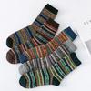 Männer Wolle Socken 5 Paar Hohe Qualität Business Verdicken männer Socken Winter Warme Retro Nationalen Stil Kleine Platz Für schnee Stiefel Neue