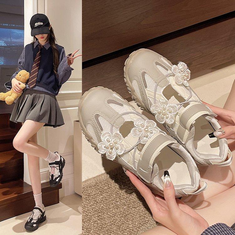 In the Autumn of 2025, the New Thick-soled Model Has a Height Increase of 5.5cm~ Velcro Breathable Mesh Functional Wind Casual Sports Shoes for Women