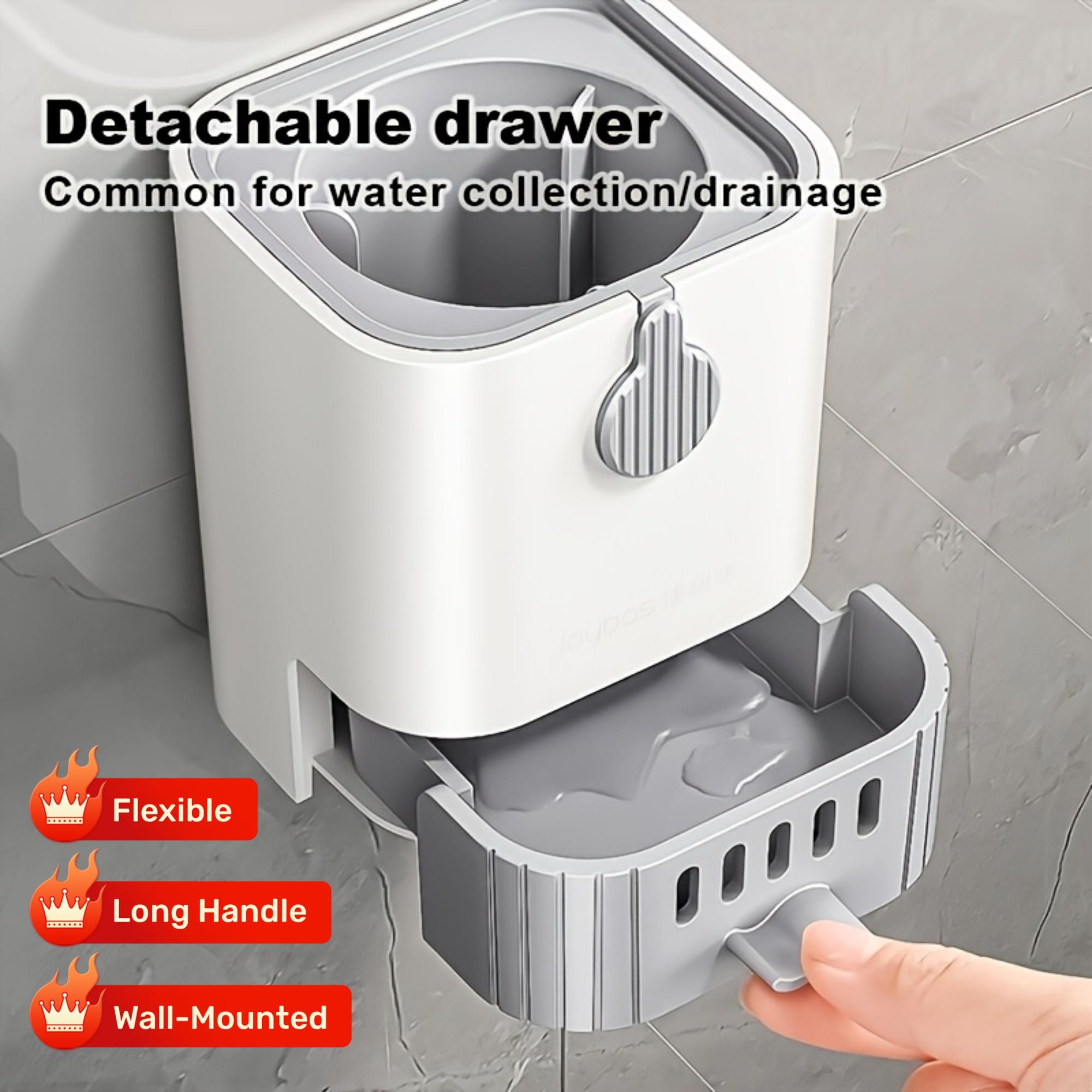 

Toilet Brush Kit, Wall-Mounted Long Handle Flexible Cleaning Brush, Bathroom Toilet Scrubber with Holder United States