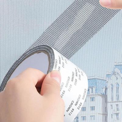 Nastro per riparazione zanzariere, rete autoadesiva, toppa per riparazione porte, rete anti-insetti, zanzariera, riparazione fori rotti