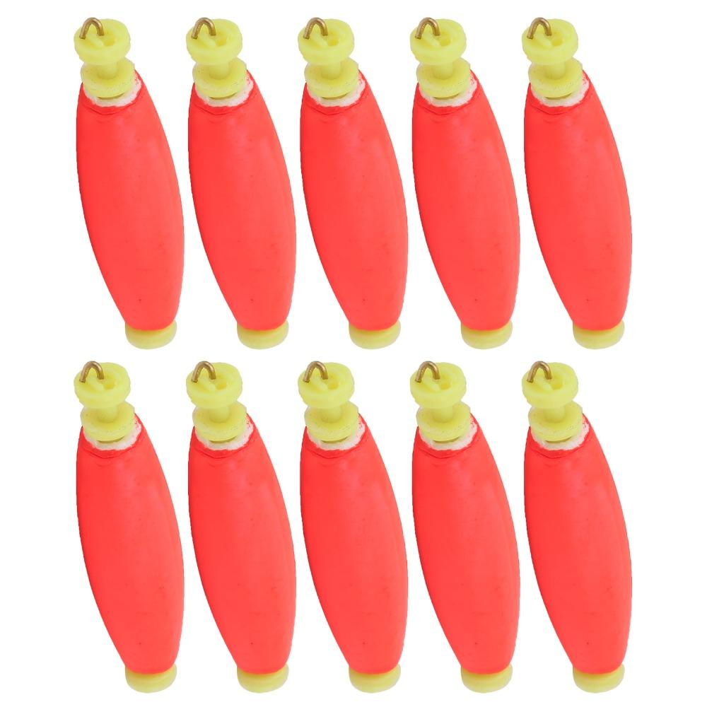 10PCS EVA Foam Fishing Floats Clip-on Fishing Float Bobber Durbable Fishing Bobbers Outdoor Fishing