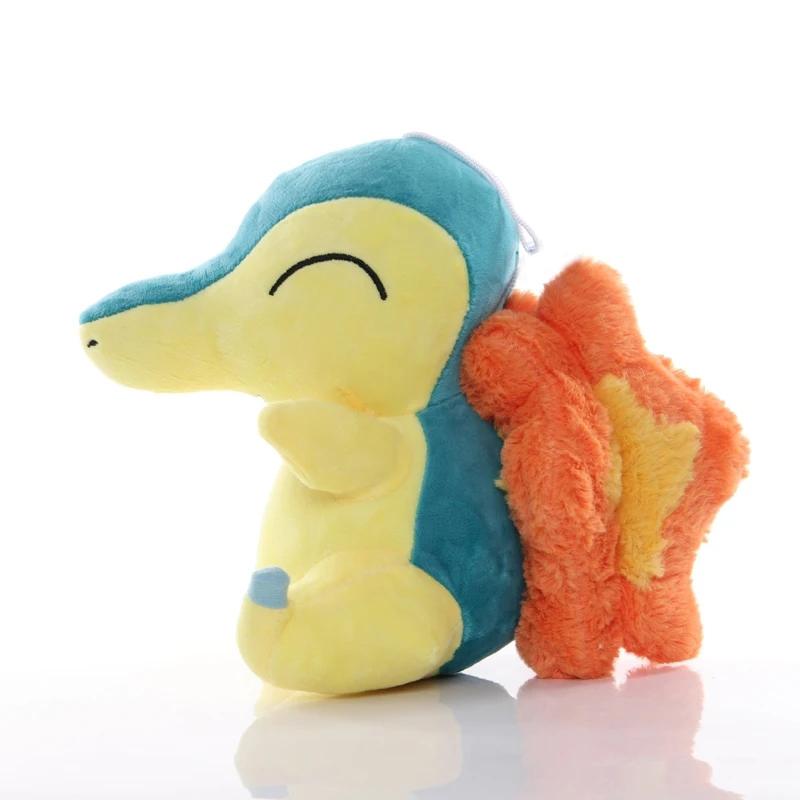 Cute Cyndaqui Plush Toys Quilava Stuffed Dolls Pikachu Peluche Hobbies Collection Gifts Xmas Birthday Gifts
