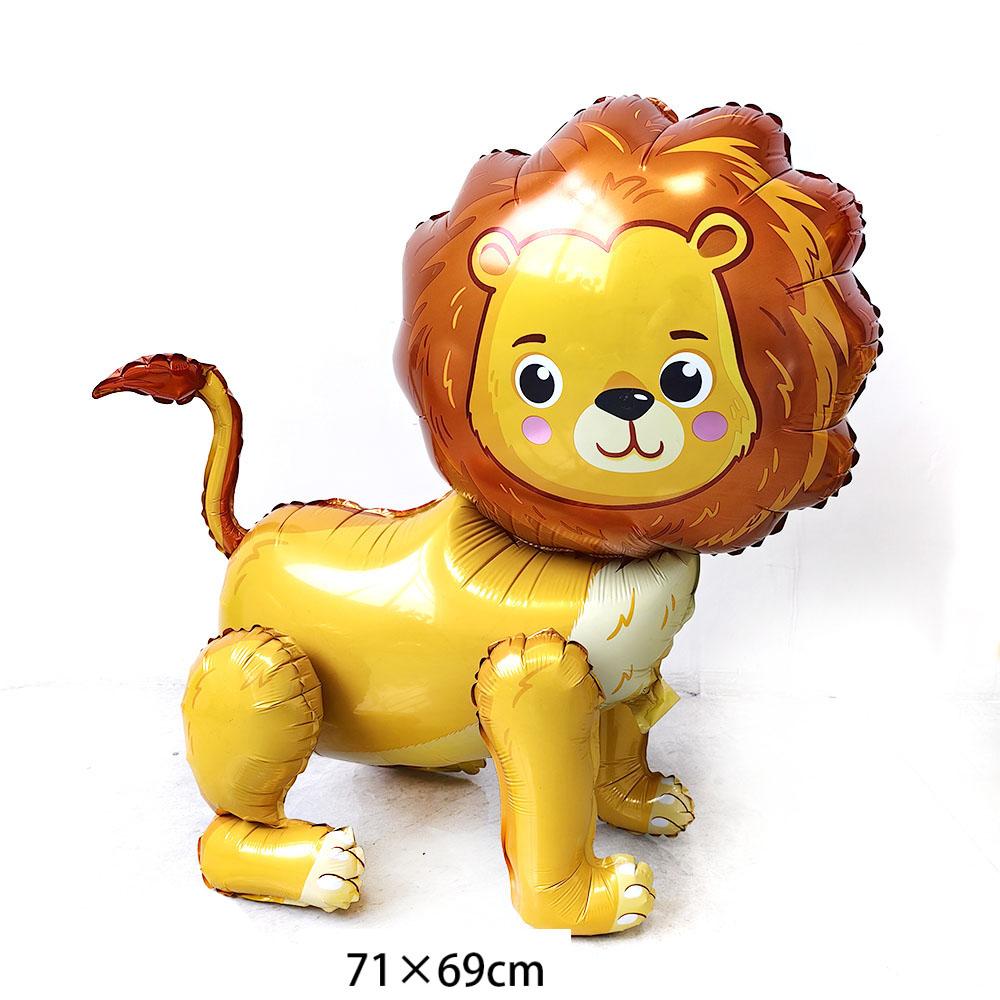 Jungle Safari Animal Kids Birthday Decorations Lions Tigers Giraffes Cake Topper Balloon Banner Party Baby Shower Supplies