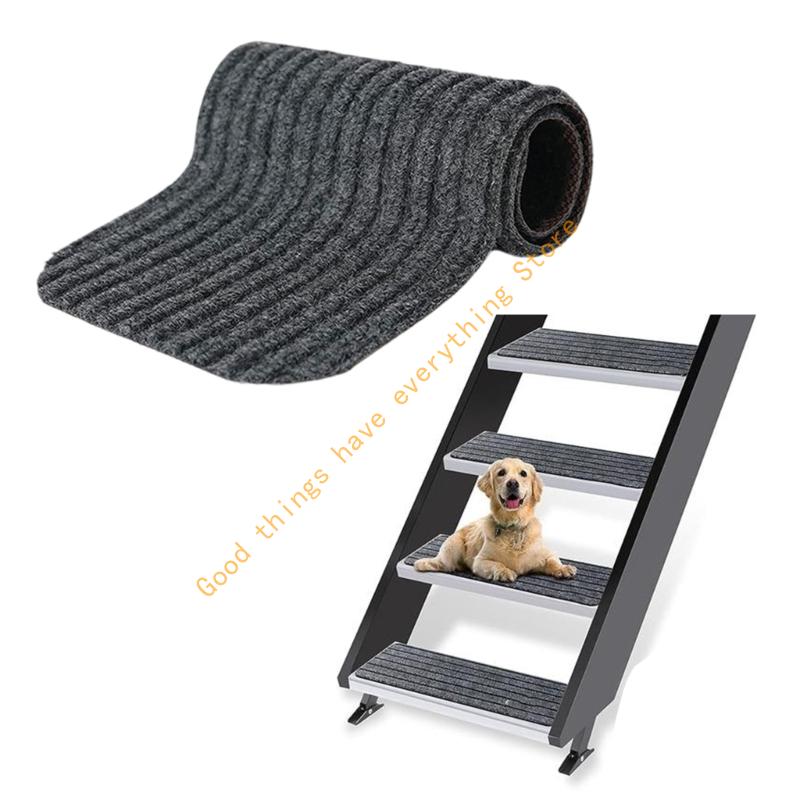 55KF Car Step Covers Slip Proof Waterproofie Caravans Stair Mats Durable Polyester Trailer Stair Pads Rugs