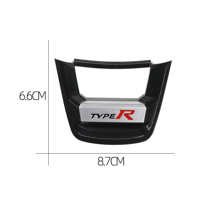 ABS Car Steering Wheel Emblem Sticker Accessories For Honda Civic Fit Jazz Accord Pilot CRV Odyssey Passport ZRV/USA-HRV INSPIRE
