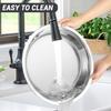Round Chafing Dishes for Buffet 5 Qt High Grade Chafing Dish Buffet Set Full Size Pan Rolled-Edge Design Food Warmers for Parti