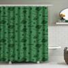 Modern Water Blue Print Shower Curtain For Bathroom Decor High-Quality Fabric With Hook Rings For Easy Hanging Sea View Design B