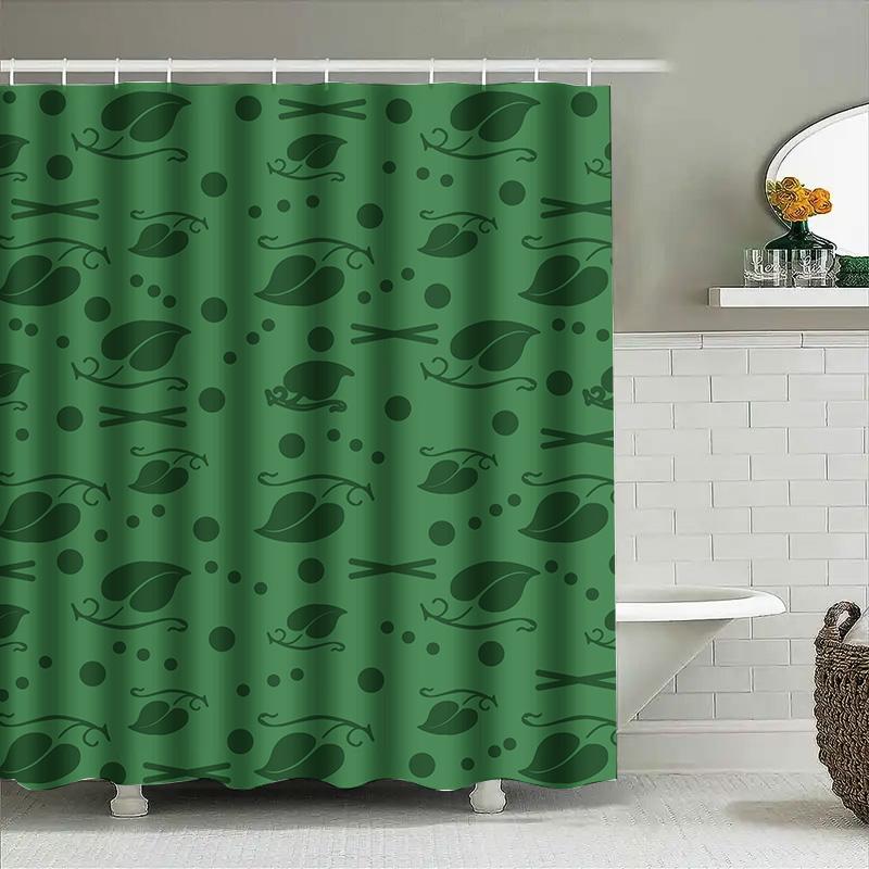 Modern Water Blue Print Shower Curtain For Bathroom Decor High-Quality Fabric With Hook Rings For Easy Hanging Sea View Design B