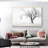 Minimalist Black White Modern Photo Wall Art Canvas Print Poster Winter Nature Sight Picture for Living Room Home Decor Cuadros