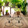4 Pack Metal Flower Pot Holder Rings for Creative Indoor and Outdoor Displays
