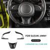 for Suzuki Jimny JB64 JB74 2018 2019 2020 2021 2022 2023 2024 2025 Car Steering wheel Panel Frame Protector Interior Sticker.