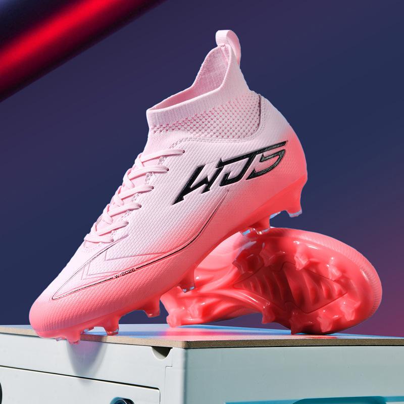 Women's new student training football shoes men's sports shoes long nails high-top teenagers cost-effective
