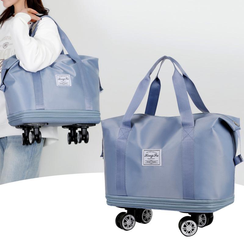 Universal Wheel Travel Bag Women's Handheld Down Bag Short-distance Travel Foldable Travel Bag Large Capacity Business Travel Bag