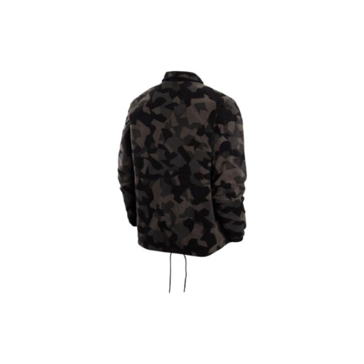 Nike NBA Logo Print Reversible Collar Jacket Men Jackets Black DR2331-010