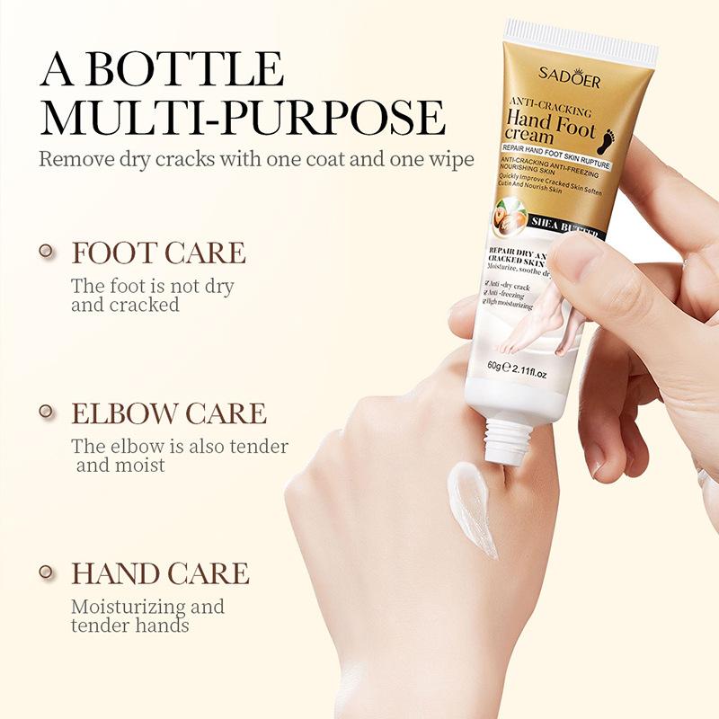 Hand- und Fußcreme, feuchtigkeitsspendend, Anti-Risse, feuchtigkeitsspendende Handcreme mit Duft
