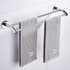 No-Drill Stainless Steel Wall-Mount Towel Bar for Bathrooms