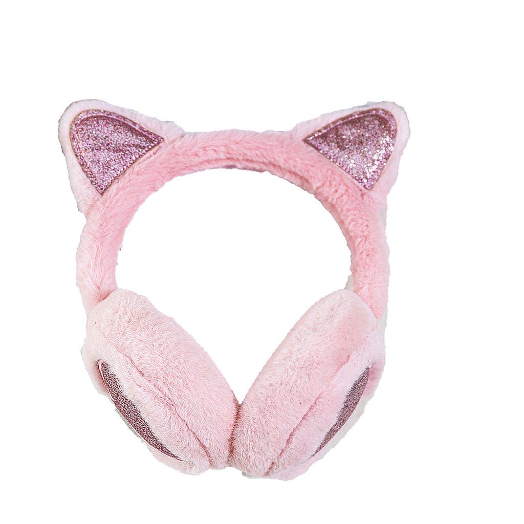 Winter Plush Cat Ear Earmuffs for Women & Children - Warm & Retractable