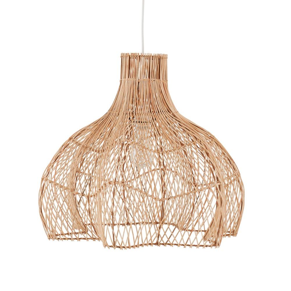 Japanese Style Wabi-sabi Retro Rattan Chandelier Creative Living Room Restaurant Box Pendants LIghts Hotel Living Room Lamps LED