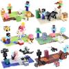 Magnetic World Building Blocks Set - Farm Lava Scene Magnetic Tiles Puzzle Toy for Kids Educational STEM Playset