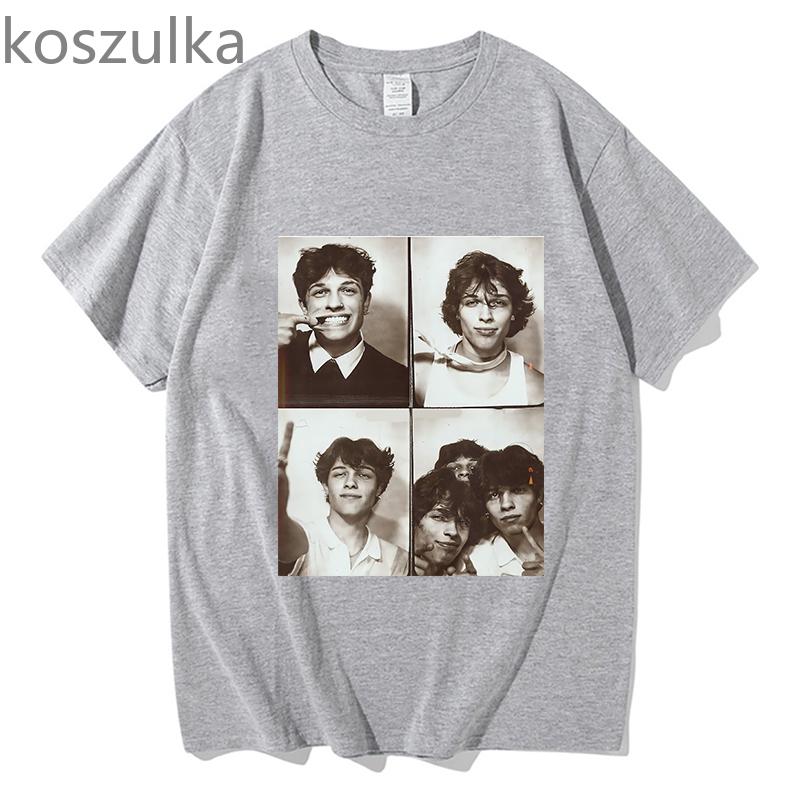 Camiseta unissex sturniolo trigêmeos, unissex, feminina, design criativo, estampas, tops, algodão, clássico, retrô, anos 90, harajuku, gola redonda, manga curta, camisetas soltas